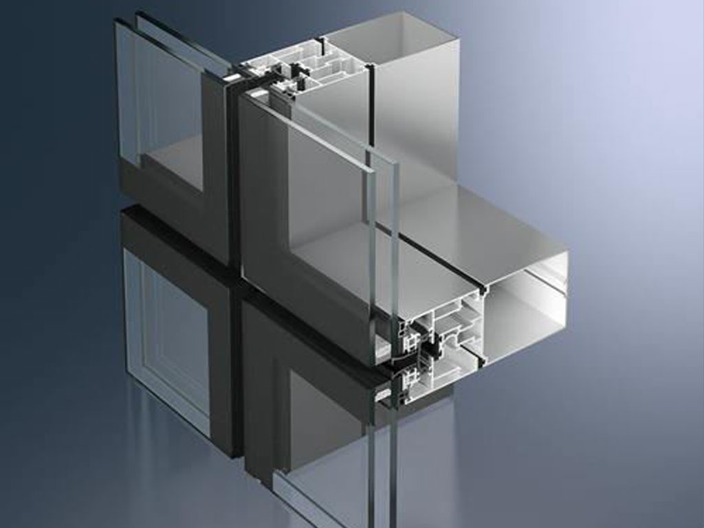 Semi-unitized glazing
